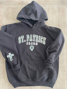St. Patrick Adult/Youth Black Hoodie