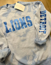 Load image into Gallery viewer, Lions Detroit Bleach Dyed Sweatshirt