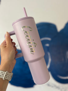 Lavender Tumbler with Engraved Name