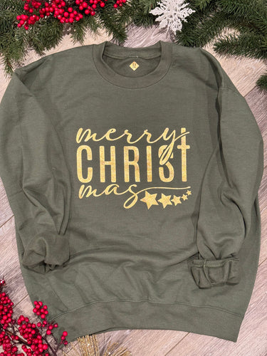 Merry CHRISTmas T-Shirt, Crewneck Sweatshirt Christmas 2023
