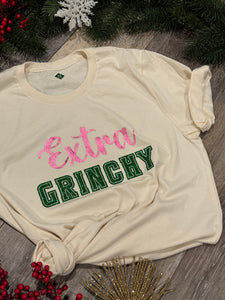 Extra Grinchy T-Shirt, Crewneck Sweatshirt Christmas 2023