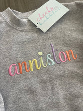 Load image into Gallery viewer, Adult Colorful Name Sweatshirt