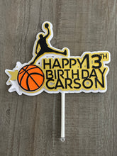 Load image into Gallery viewer, Basketball Layered Cake Topper