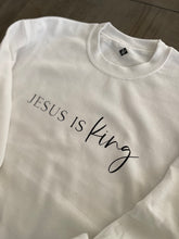 Load image into Gallery viewer, Jesus is King Sweatshirt Youth &amp; Adult
