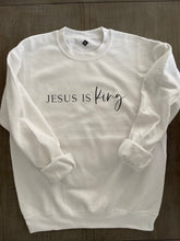 Load image into Gallery viewer, Jesus is King Sweatshirt Youth &amp; Adult