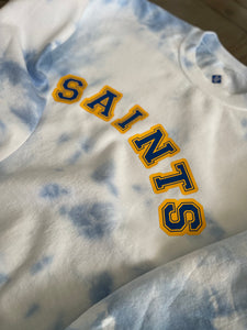Hand Dyed Blue Saints Sweatshirt