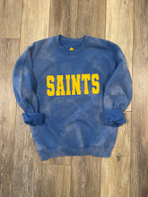 Load image into Gallery viewer, Saints Blue Bleach Dyed Sweatshirt