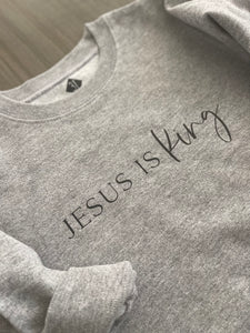 Toddler Crewneck Sweatshirt with Jesus is King