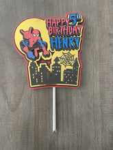 Load image into Gallery viewer, 3D Spider-Man Inspired Cake Topper