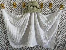 Load image into Gallery viewer, Thyme Hyde with Olive Embroidery Bath Hoodie/Hooded Towel