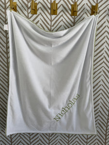 Thyme Hyde Flat White Back Blanket No Ruffle