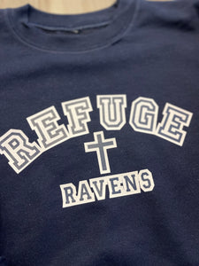 Refuge Ravens Adult/Youth Navy Crewneck
