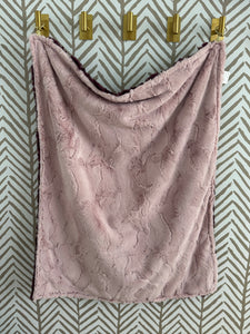 Plum Wavy with Dusty Pink Hyde Back Blanket