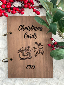 Santa Sleigh & Reindeer Christmas 2023 Card Holder