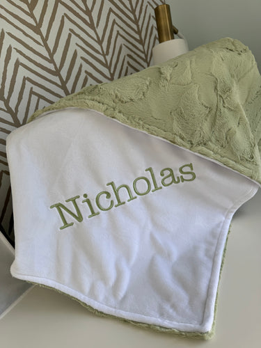 Thyme Hyde Flat White Back Blanket No Ruffle