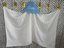 Load image into Gallery viewer, Flat Baby Blue Bath Hoodie/Hooded Towel