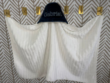 Load image into Gallery viewer, Flat Navy Baby Blue Embroidery Bath Hoodie/Hooded Towel