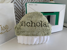 Load image into Gallery viewer, Thyme Hyde with Olive Embroidery Bath Hoodie/Hooded Towel