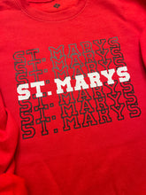 Load image into Gallery viewer, St. Marys Red Short Sleeve T-shirt, Long Sleeve T-Shirt, Crewneck Sweatshirt