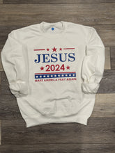 Load image into Gallery viewer, Jesus 2024 -Make America Pray Again Sweatshirt Youth &amp; Adult