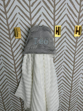 Load image into Gallery viewer, Gray Hyde with Baby Blue Embroidery Hooded Towel