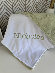 Thyme Hyde Flat White Back Blanket No Ruffle