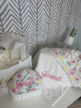 Load image into Gallery viewer, Floral pink, yellow &amp; Pink Embroidery Gift Set