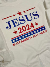 Load image into Gallery viewer, Jesus 2024 -Make America Pray Again Sweatshirt Youth &amp; Adult