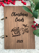 Load image into Gallery viewer, Santa Sleigh &amp; Reindeer Christmas 2023 Card Holder