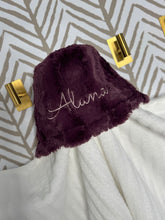 Load image into Gallery viewer, Plum Wavy Bath Hoodie/Hooded Towel