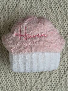 Pink Textured Marble with Cross Gift Set