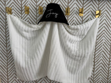 Load image into Gallery viewer, Flat Black White Embroidery Bath Hoodie/Hooded Towel