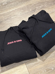 Electric Embroidered Jesus is King Adult & Youth Gildan Sweatshirt