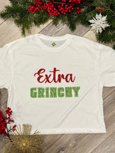Load image into Gallery viewer, Extra Grinchy Cropped T-Shirt Christmas 2023