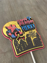 Load image into Gallery viewer, 3D Spider-Man Inspired Cake Topper