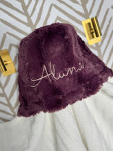 Load image into Gallery viewer, Plum Wavy Bath Hoodie/Hooded Towel