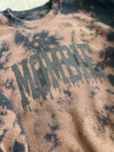 Load image into Gallery viewer, Mombie Bleach Dyed Black Sweatshirt