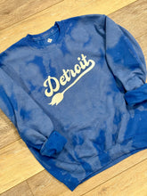 Load image into Gallery viewer, Detroit with Lion Tail Bleach Dyed Sweatshirt