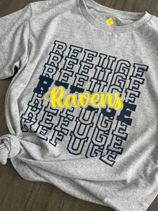 Refuge Ravens Heather Gray Short Sleeve T-shirt, Long Sleeve T-Shirt, Crewneck Sweatshirt