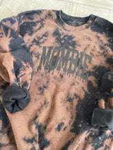 Load image into Gallery viewer, Mombie Bleach Dyed Black Sweatshirt