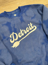 Load image into Gallery viewer, Detroit with Lion Tail Bleach Dyed Sweatshirt