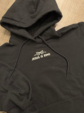 Load image into Gallery viewer, STOCK SALE AS PICTURED - Black Adult Large Bow &amp; Jesus is King Embroidered