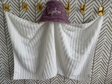 Load image into Gallery viewer, Mauve Oxford Bath Hoodie/Hooded Towel