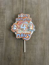 Load image into Gallery viewer, Bluey Inspired Shaker Cake Topper