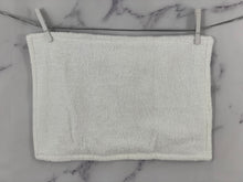 Load image into Gallery viewer, White Gray Embroidery Baptism Towel