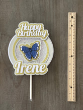 Load image into Gallery viewer, Butterfly Shaker Cake Topper