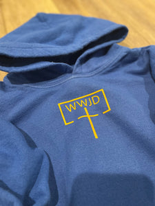 Youth Size WWJD Cross Sweatshirt