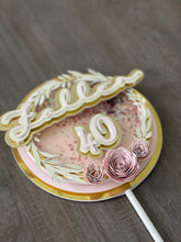 Load image into Gallery viewer, Rose Shaker Cake Topper