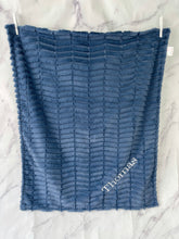 Load image into Gallery viewer, Denim Blue Oxford Flat White Back Blanket No Ruffle
