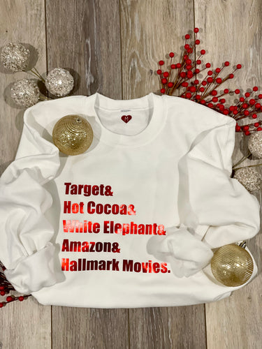 Customized Fab 5 Inspired Christmas Sweatshirt